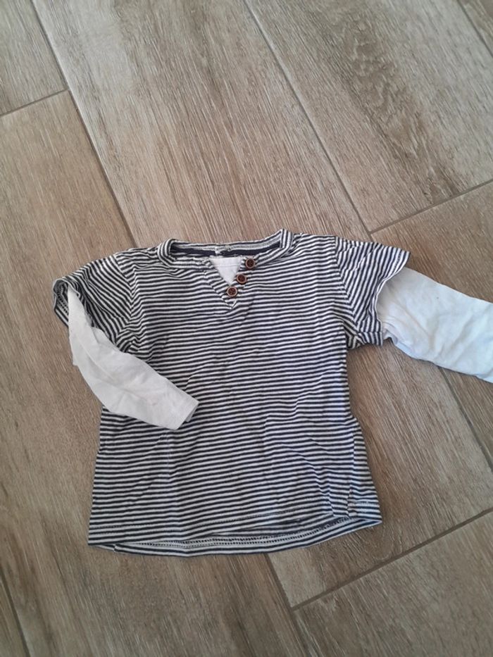 Tshirt ml rayé 18mois