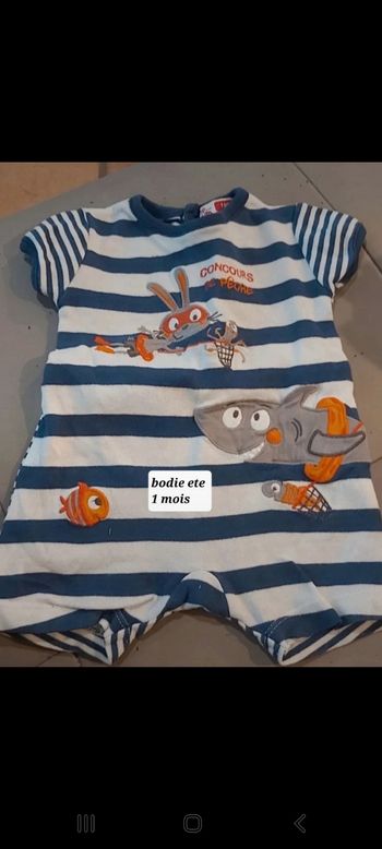 Bodie ou pyjama ete 1 mois