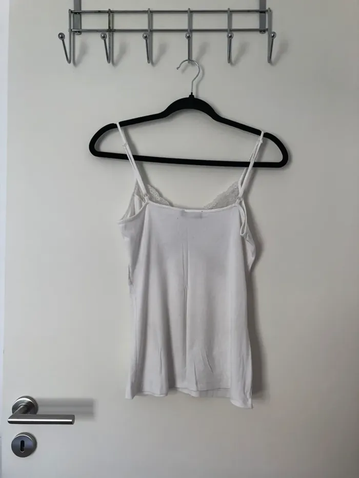 Top à bretelle blanc Morgan taille S - photo numéro 6