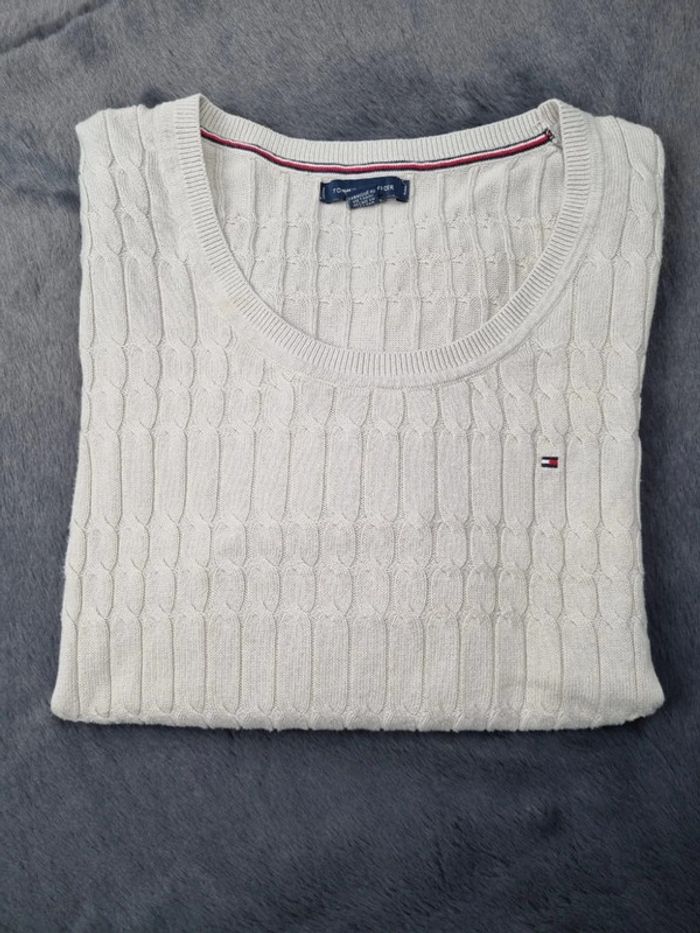 Sweat Tommy Hilfiger beige, M Femmes - photo numéro 2