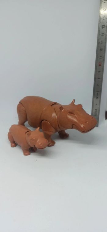 Hippopotame avec bébé vintage playmobil