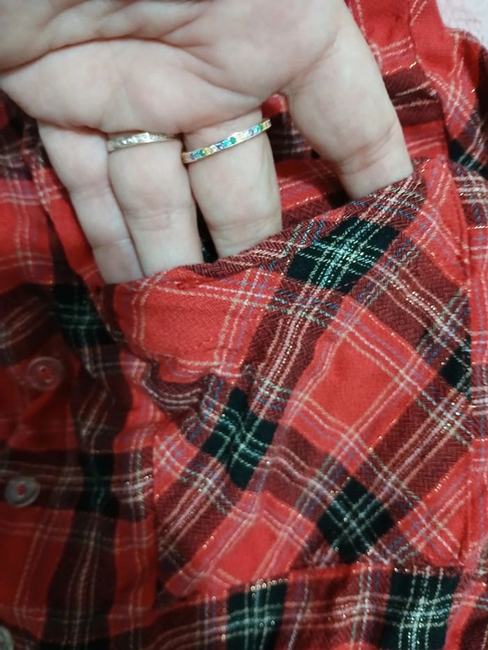 Chemise rouge à carreaux taille 44 - photo numéro 7