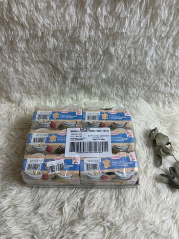 Lot de 12 pots babybio brasse chevre poire figue