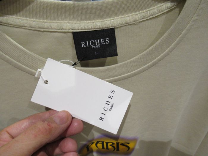 T-shirt de la marque Riches Paris top qualité neuf a taille L oversize (ref 005) - photo numéro 3
