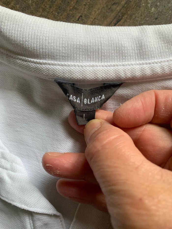 Polo blanc sans bouton - photo numéro 3