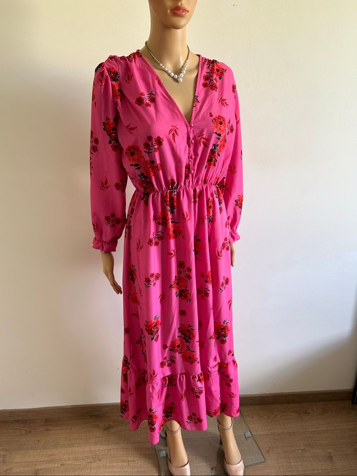 Robe longue rose neuve taille unique - photo numéro 2