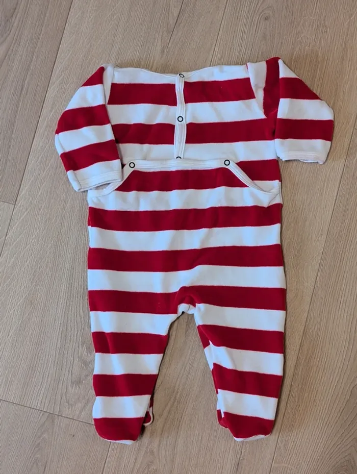 Lot de 3 pyjamas velours Petit bateau - Taille : 6 mois - photo numéro 6