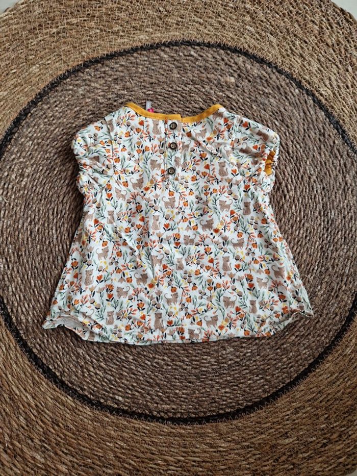 Joli tee-shirt manches courtes Orchestra taille 9 mois - photo numéro 2