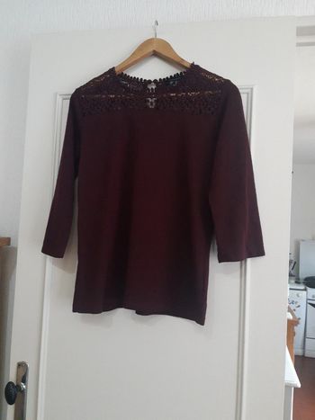 Tunique prune dentelle atmosphere