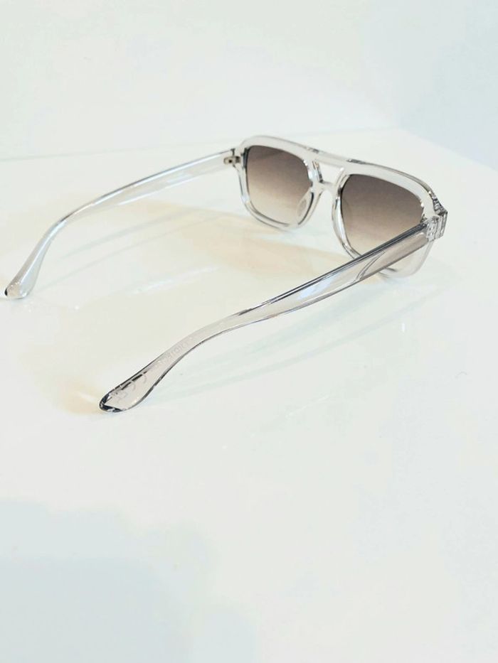 Lunette de soleil mixte transparente verres kaki dégradés uvprotection catégorie 2 - photo numéro 5