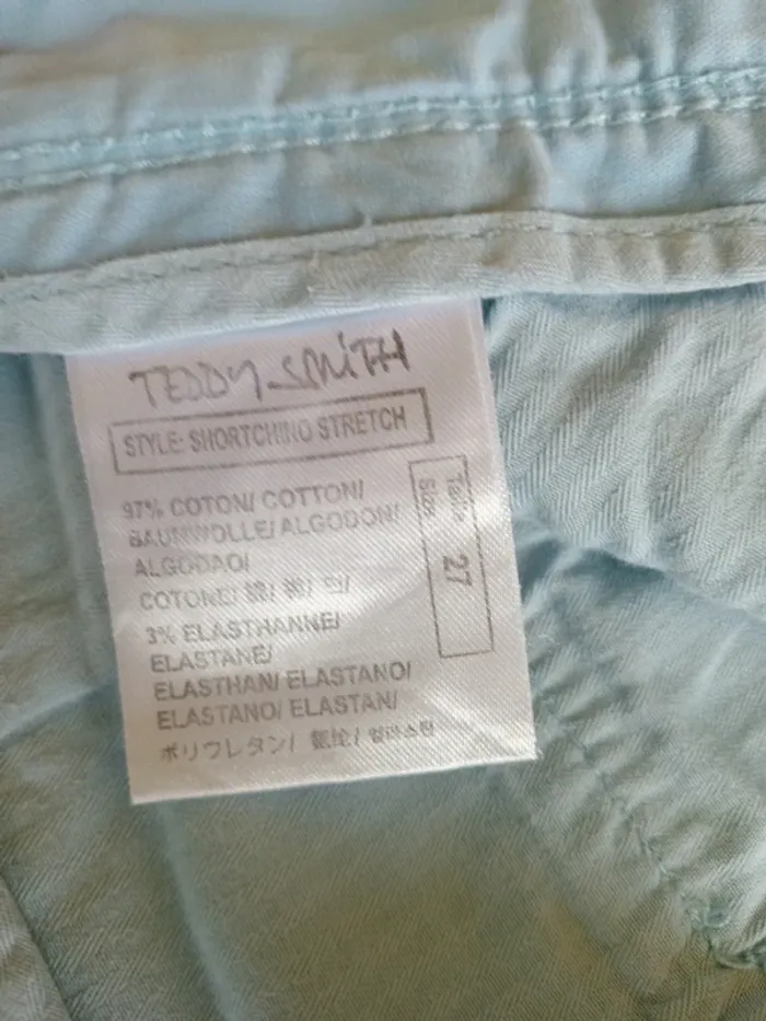 Short chino homme en coton Teddy Smith comme neuf - taille 27 (36-38) - photo numéro 14