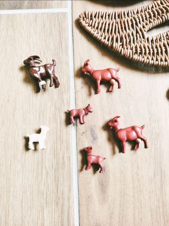 🐐Playmobil lot de figurines/animaux chèvres, boucs chevreaux (MMS)