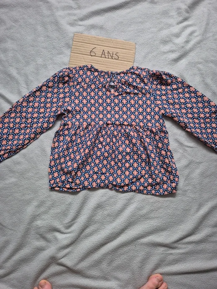 Blouse fleurie fille 6 ans gemo - photo numéro 6