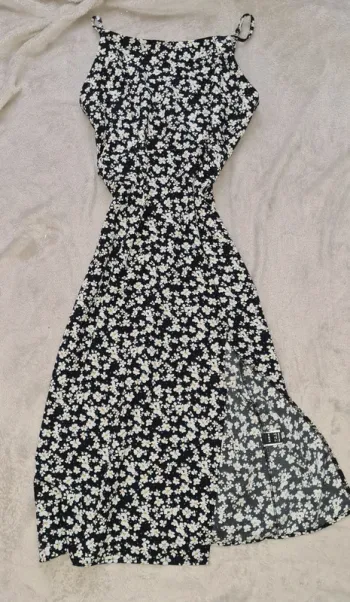 Robe longue d'été fleurie