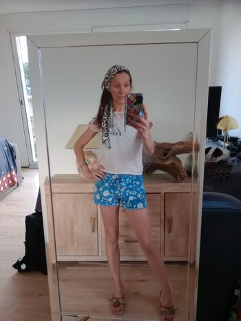 Bandeau  cheveux imprimer noir et beige  c84