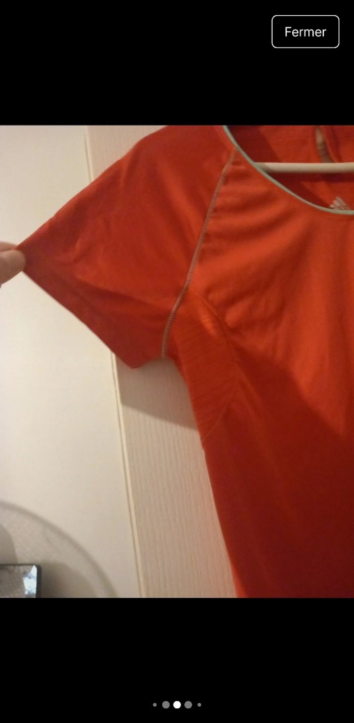 T-Shirt Femme Adidas - Taille S - Couleur Dynamique - photo numéro 5