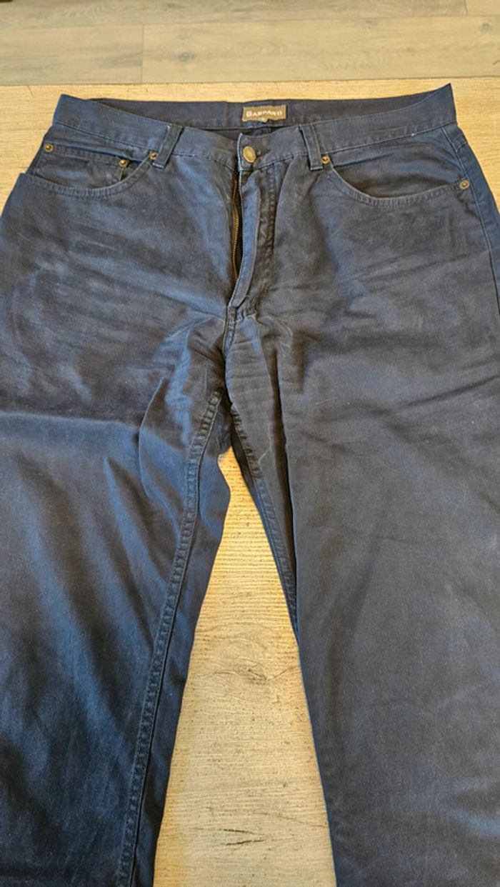 Pantalon homme bleu foncé, coupe droite, Gaspard, taille 36, nickel - photo numéro 4
