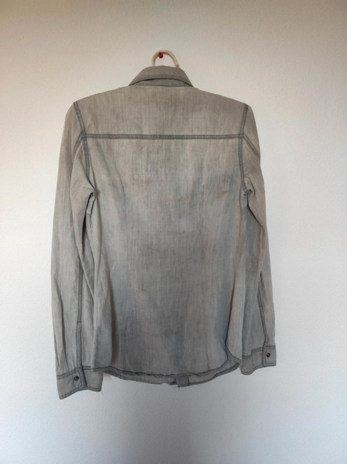 Chemise Pimkie gris délavé effet jeans taille XS - photo numéro 2