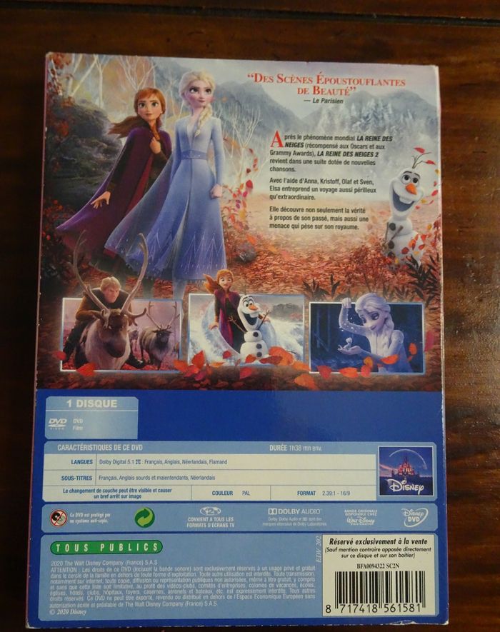 DVD La reine des Neiges 2 DISNEY Classique - photo numéro 2