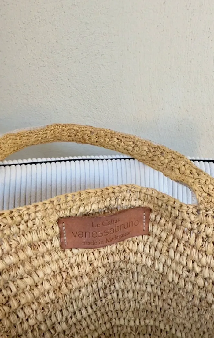Sac cabas Vanessa Bruno en paille très bon état - photo numéro 4