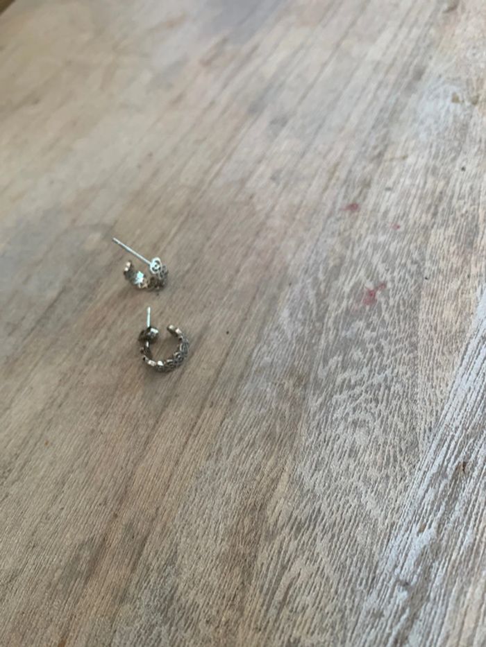 Mini-creoles acier inoxydable - photo numéro 2