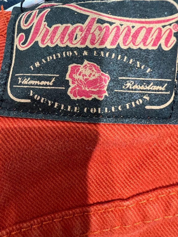 TruckMan pantalon vintage, taille 32 Jeans, oranger - photo numéro 9