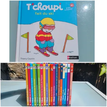 Livre T'choupi : à lire et à écouter, tome 57 🎿 T'choupi fait du ski 🎿