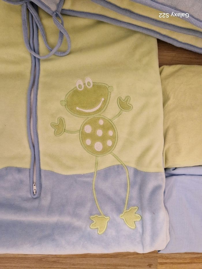 Lot tour de lit + gigoteuse + 2 draps housse lit bébé standard - photo numéro 3