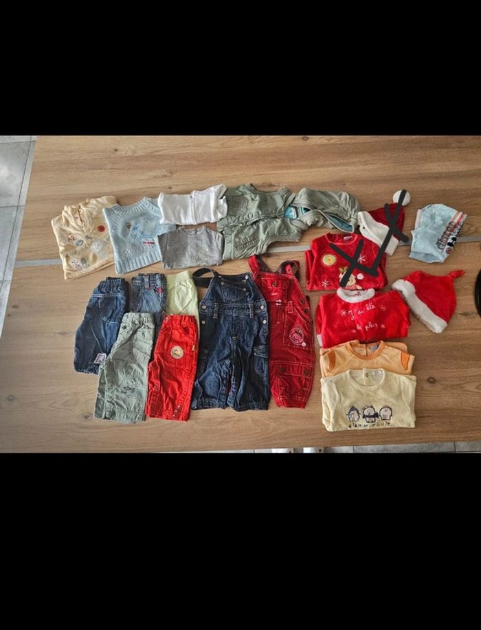 Lot de vêtements 3m bébé garçon ( pull , grenouillère - photo numéro 11