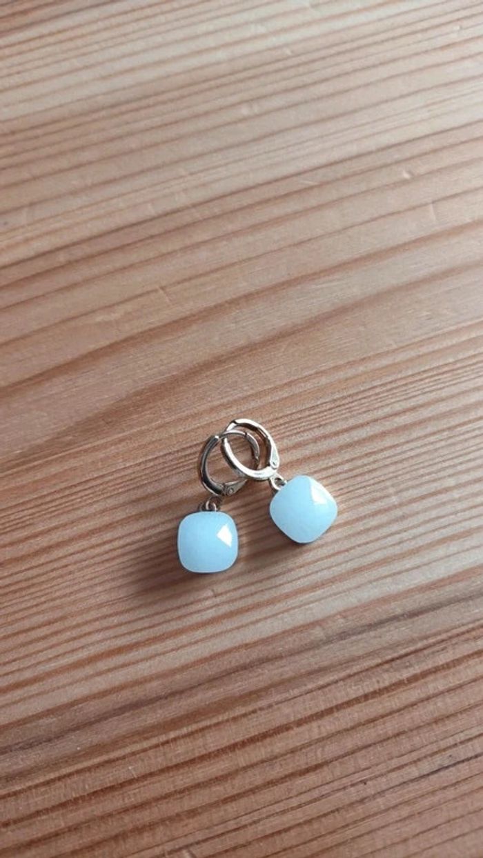 Boucles d'oreilles acier doré