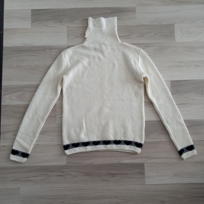 Pull à col roulé femme blanc Ici et Maintenant taille M