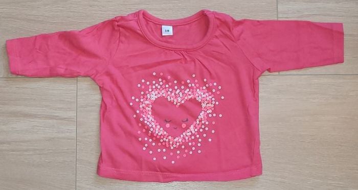 Tee-shirt Manche longue rose