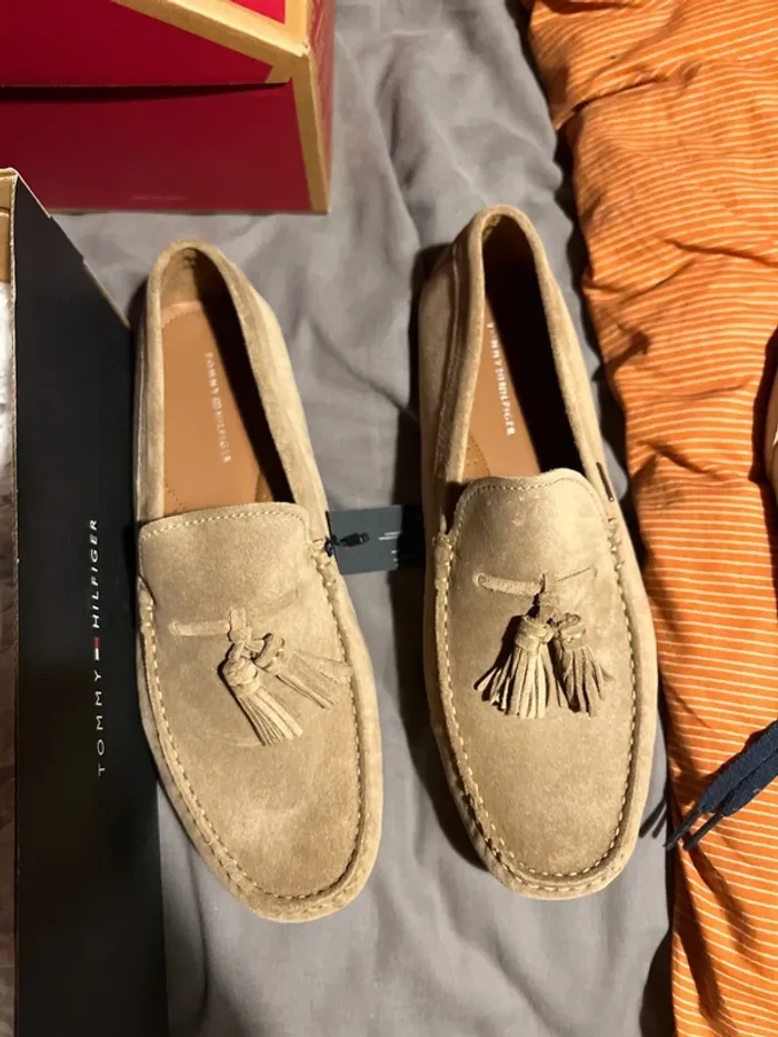 Mocassins Tommy Hiligher 2025 beige édition limitée rare - photo numéro 4