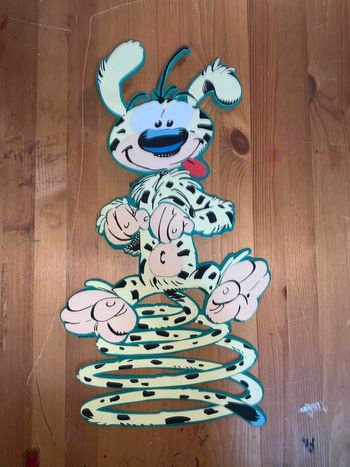 Décoration chambre enfant Marsupulami  Mousse Jaune noir vert