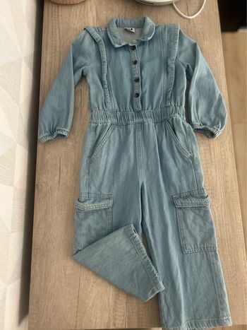 Combinaison en jeans bleu clair 2-3 ans tape à l’œil