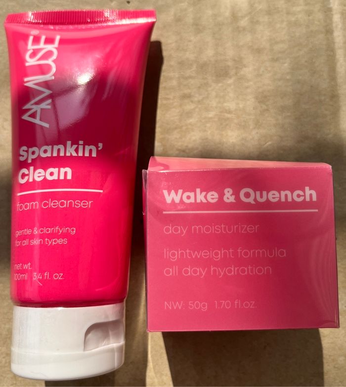 Lot crème hydratante et mousse nettoyante