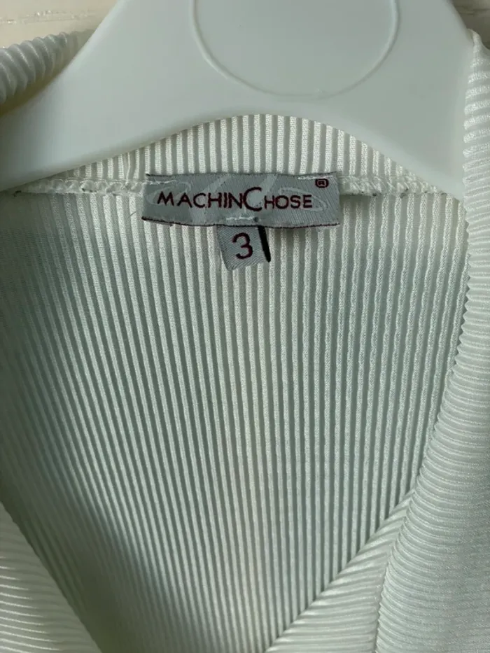 Chemisier machin chose   Blanc taille 3 (L) - photo numéro 2