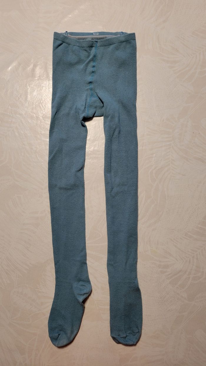 Collants couleur bleue taille 122cm C&A - photo numéro 2