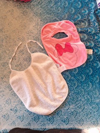 Lot bavoir minnie disney