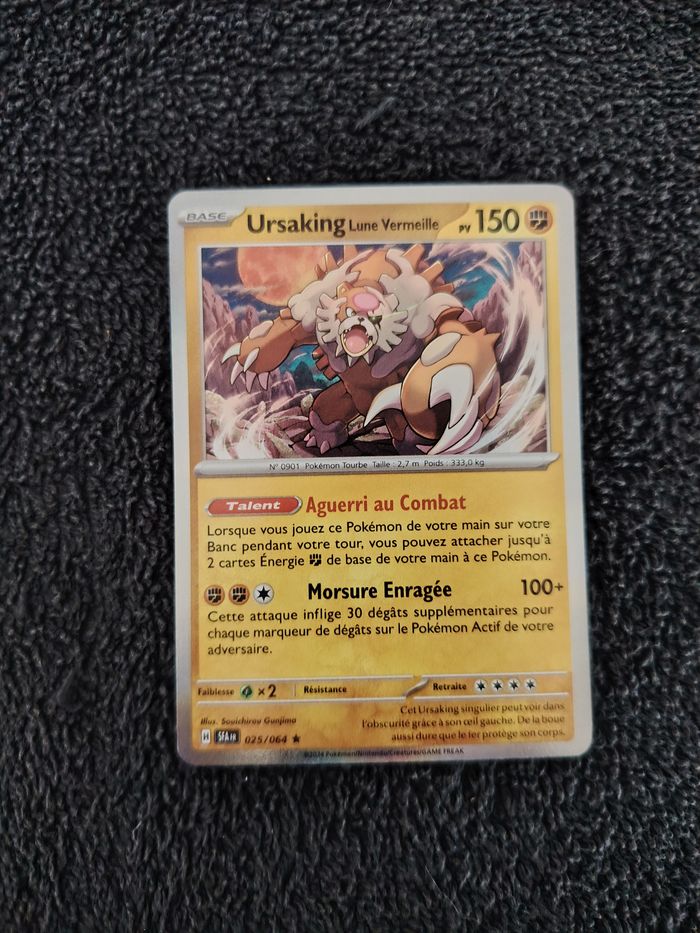 Carte pokémon Ursaking brillante