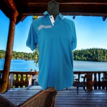 Lot 2 polo NEUF manches courtes bande patronymique lycée militaire 12 / 14 ans