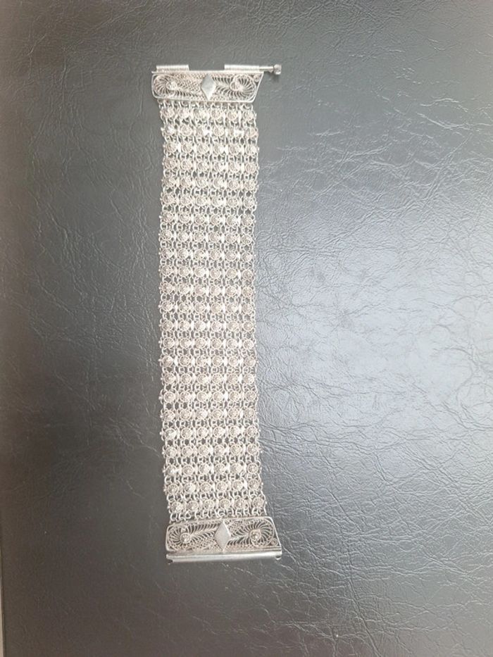 👜 Superbe bracelet en maille argentée 👜