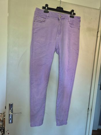 Jean slim violet lilas