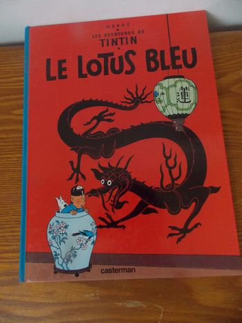 Bd Hergé Les aventures de Tintin Le lotus Bleu Casterman
