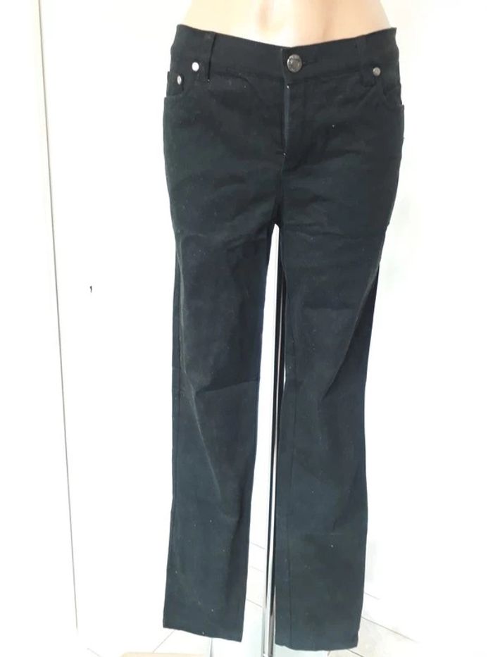 beau pantalon noir coton 36 - photo numéro 3