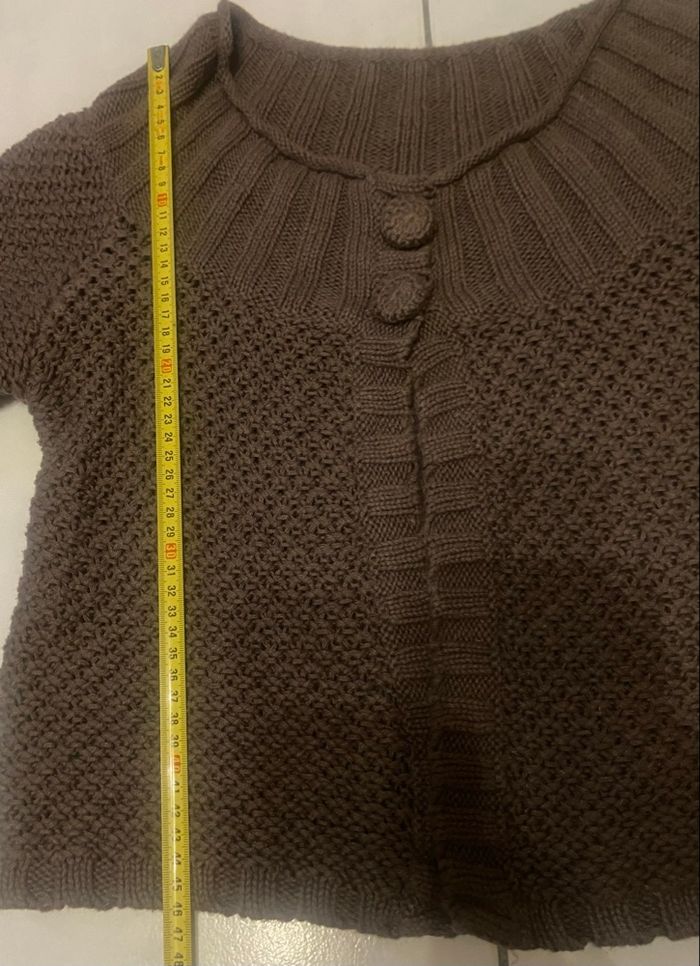 Boléro marron clair mi-manches - photo numéro 5