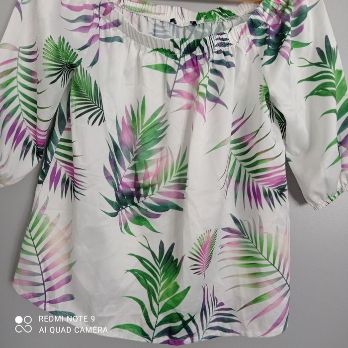 Top blanc à motifs t38/40 - photo numéro 4
