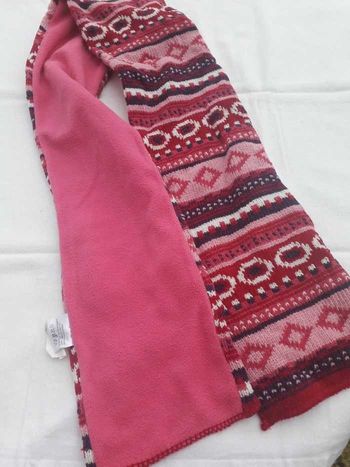 Echarpe bi matière filles