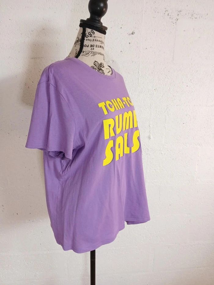 👕 T-shirt violet Tcha-Tcha Rumba Salsa – KIABI – Taille XL – Très bon état - photo numéro 7