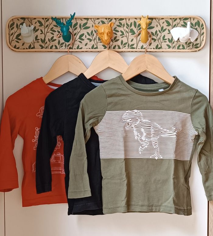 T-Shirts Manches Longues Diverses Marques Garçon Lot De 3
